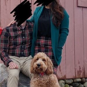 Men’s Black and Red Plaid Button Up